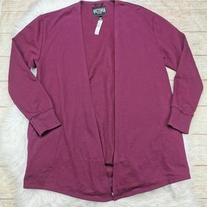 Victoria Secret Sport Burgundy Tie Cardi Size M